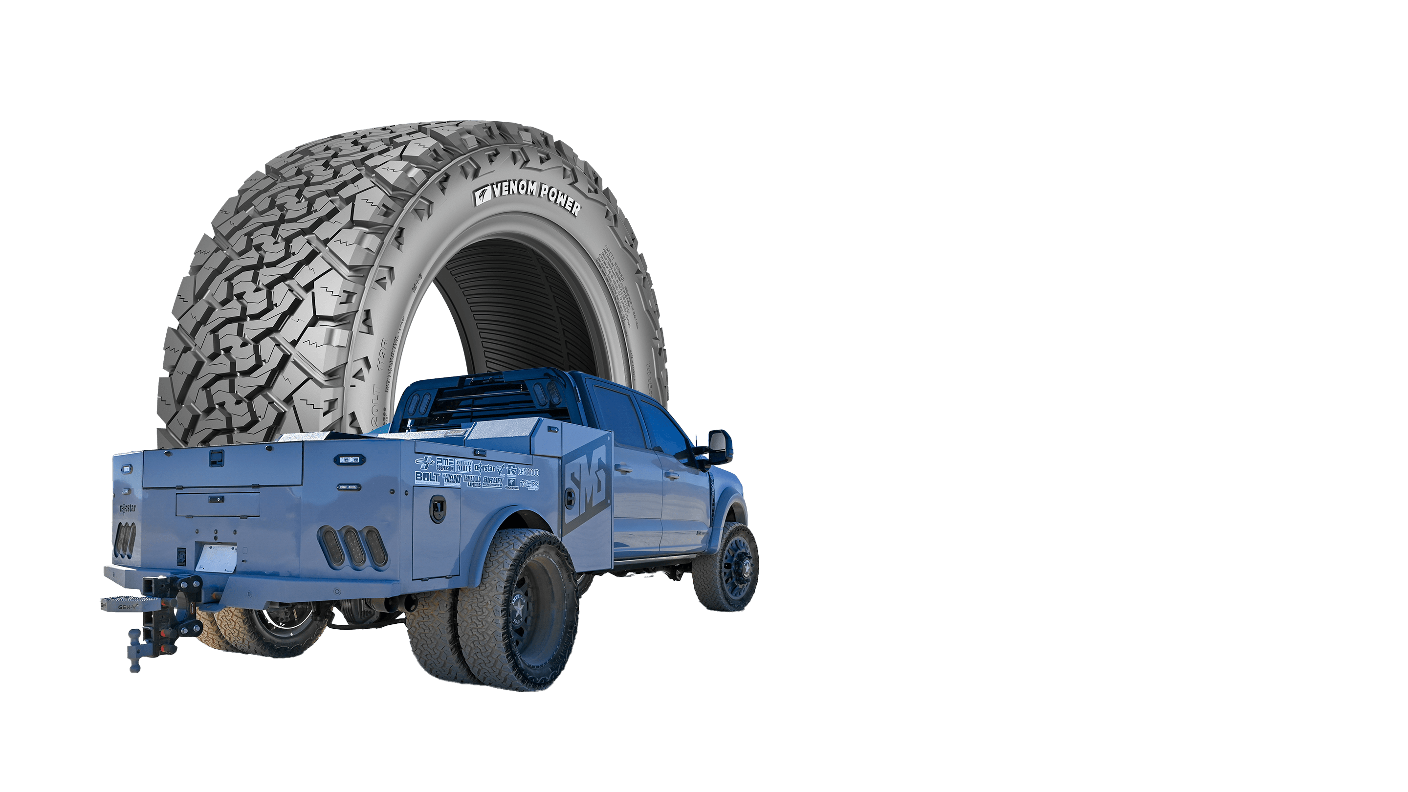thumbnail image 2 of 4 Venom Power Trail Hunter ATS All Terrain Tires – 245/55R19 103V, Black Sidewall 2 of 5